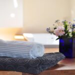 bathroom, towels, flowers, beautiful flowers, bathtub, spa, tub, interior, nature, flower background, wood, real, flower wallpaper, estate